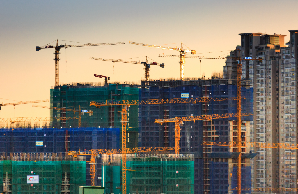 The new buildings regulations implemented on a construction site