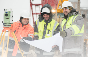 Winter safety for construction sites in the snow