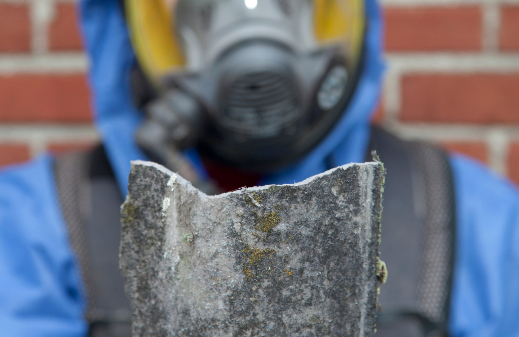 Asbestos test carried out by a surveyor