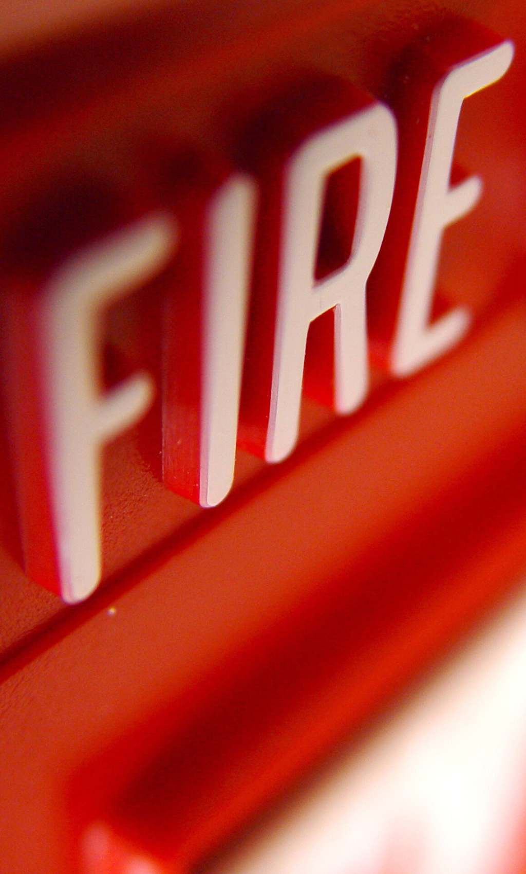 Red fire alarm in fire safety services
