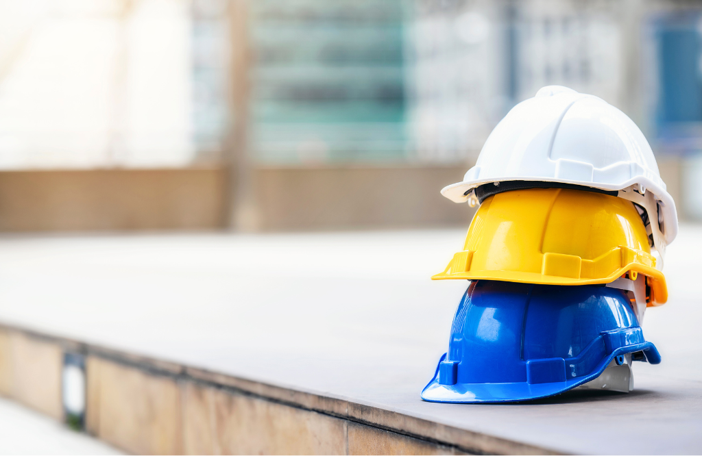 Health and safety equipment hard hats